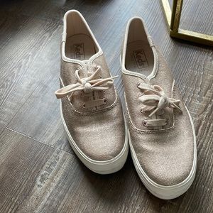 Platform sparkle sneakers